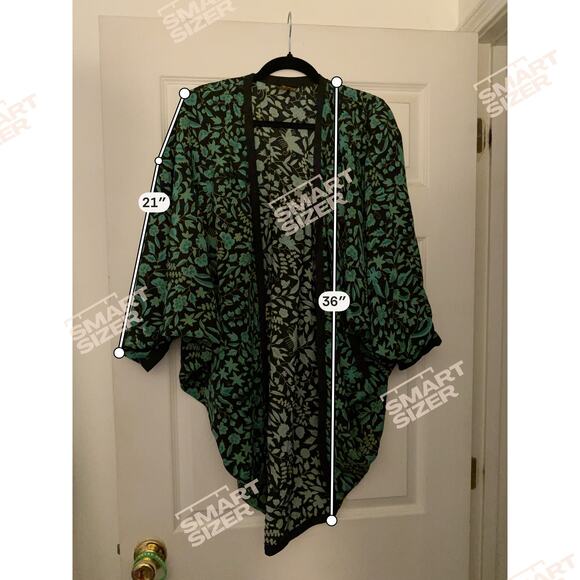 Boho Kimono Style Cardigan One Size - Picture 3 of 4